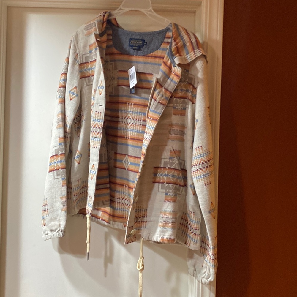 Pendleton medium zip and button up light jacket